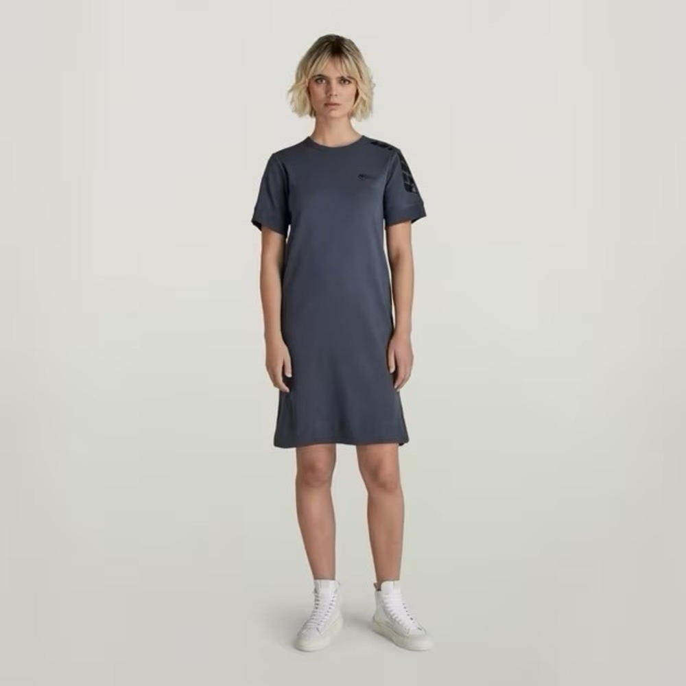 G-Star RAW Blue Gel Dress Women's Size XS Gray Blue Cotton
